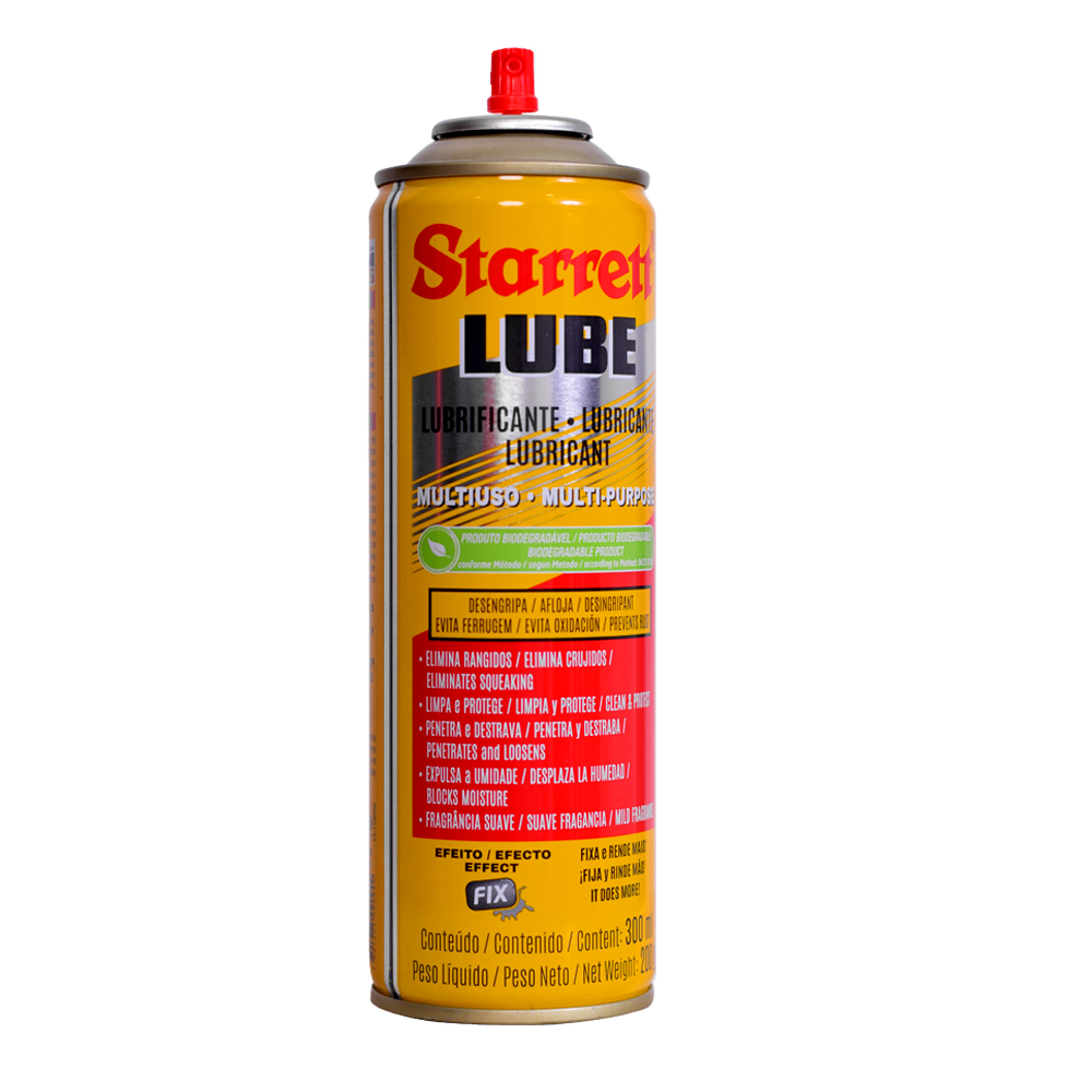 ACEITE LUBRICANTE EN AEROSOL USO GENERAL 300ML STARRETT (LUBRICA LIMPIA Y PROTEGE)(S-LUB300)