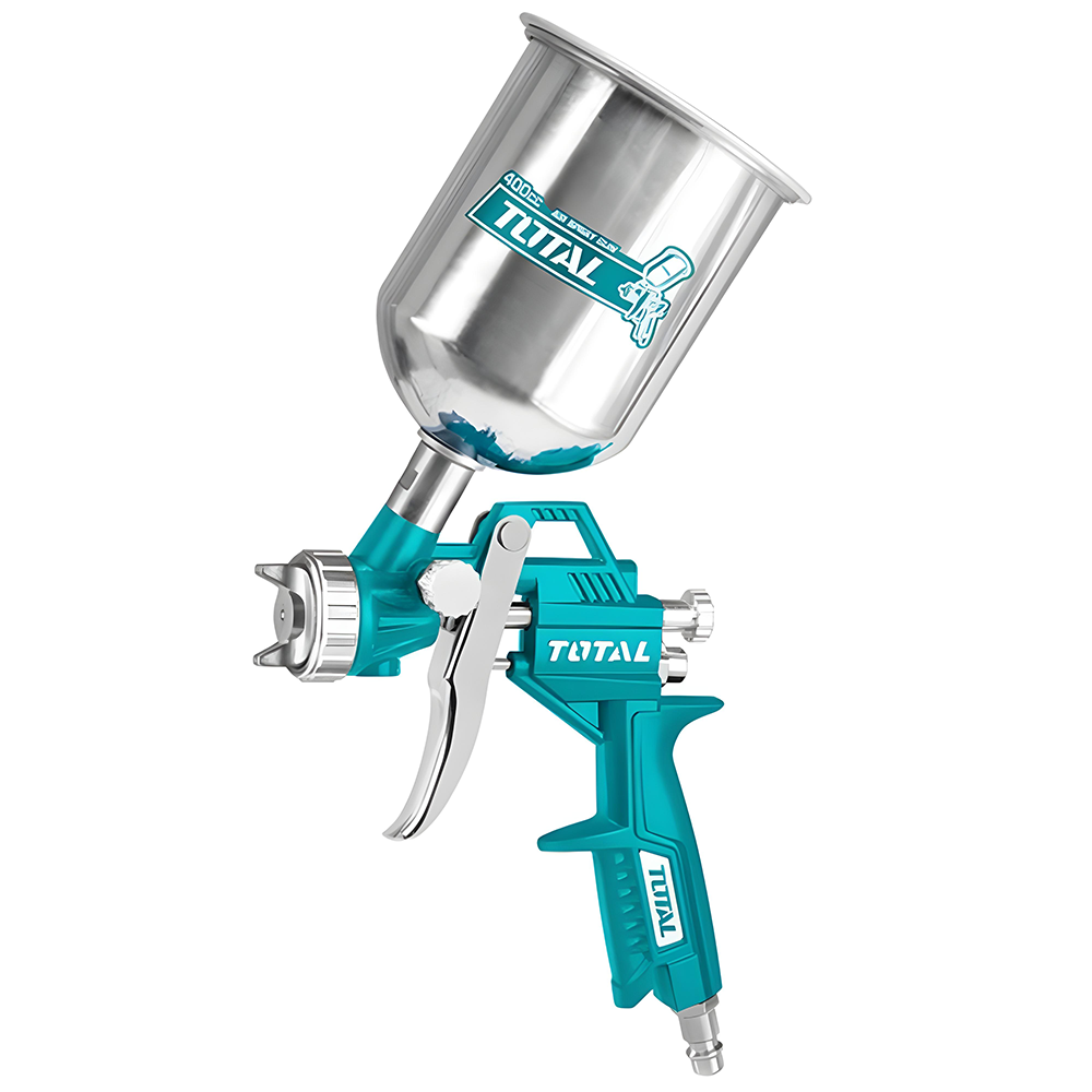 AEROGRAFO 400CC VASO ALUMINIO ABANICO ALTA PRESION TOTAL (TAT10401)