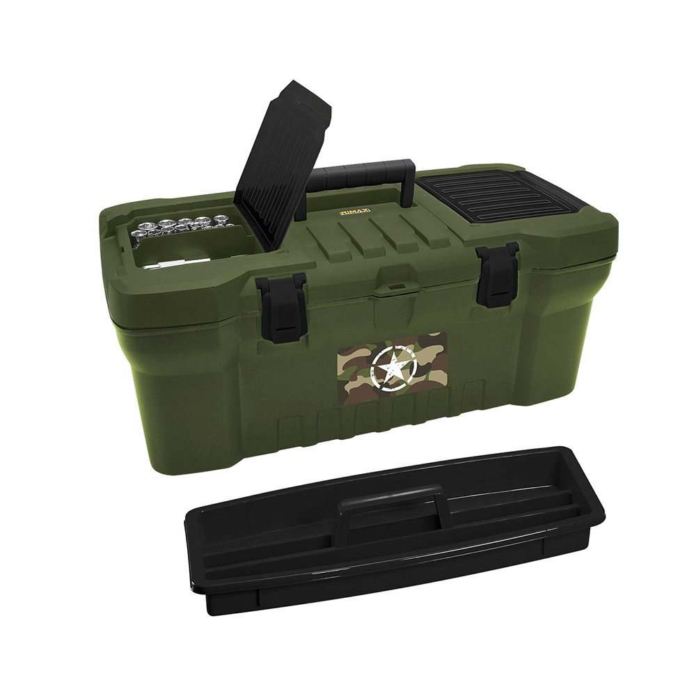CAJA HERRAMIENTA 20 PRO ARMY CERR PLASTICA RIMAX 44463 (12464)