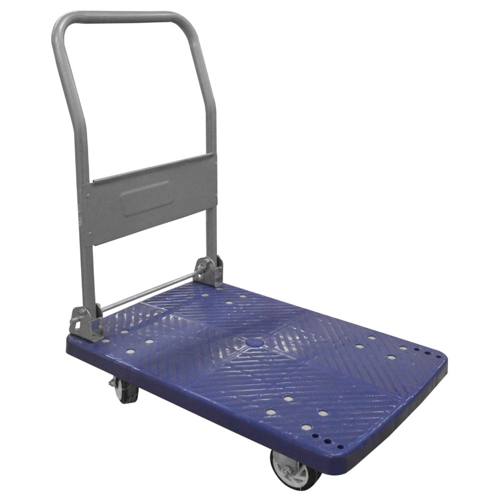 CARRETILLA CON PLATAFORMA PLASTICA CAPACIDAD 200 KLGS (4 RUEDAS) (HT50054)