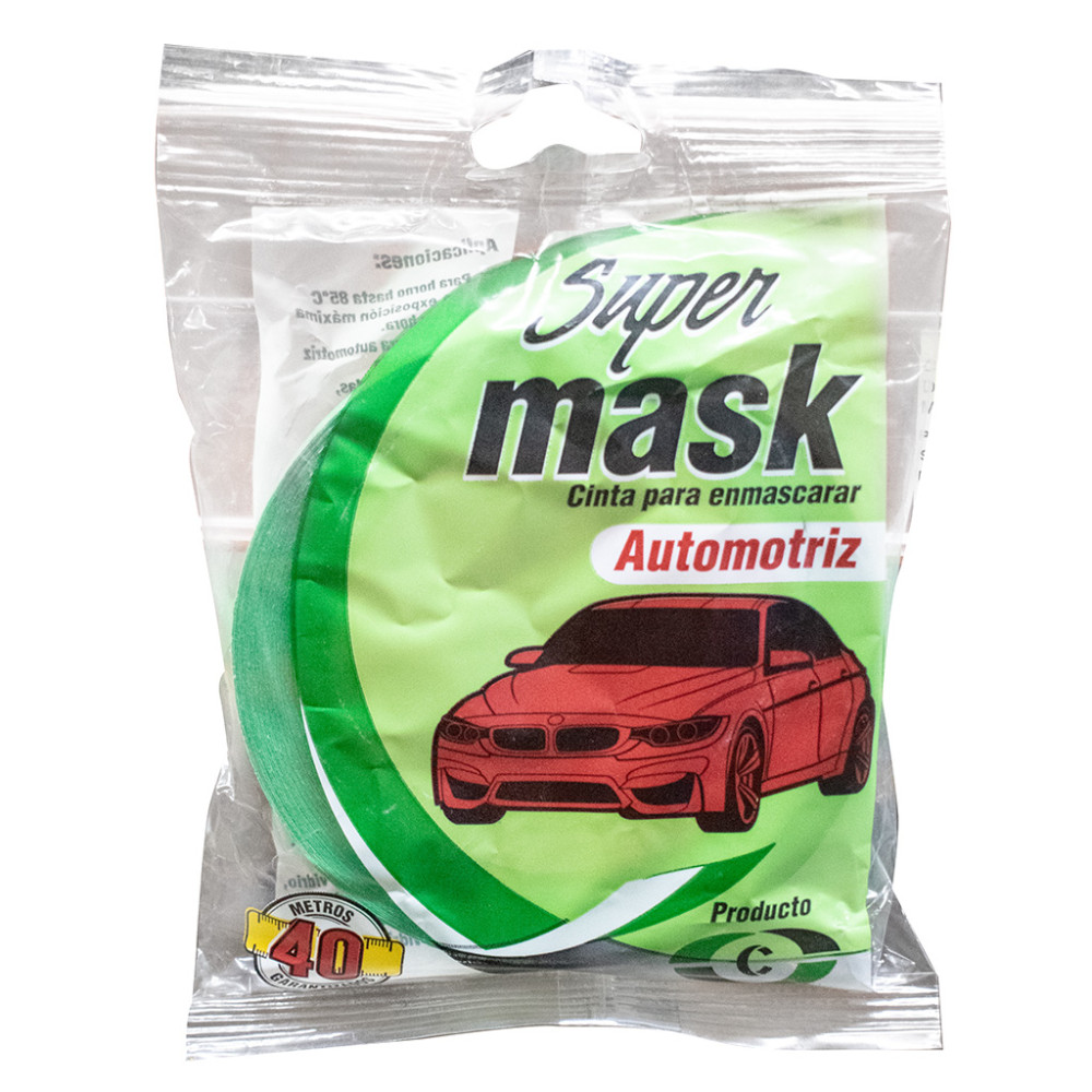 CINTA ENMASCARAR AUTOMOTRIZ VERDE CINTANDINA 1" (CE-106)24MMX40MTS)