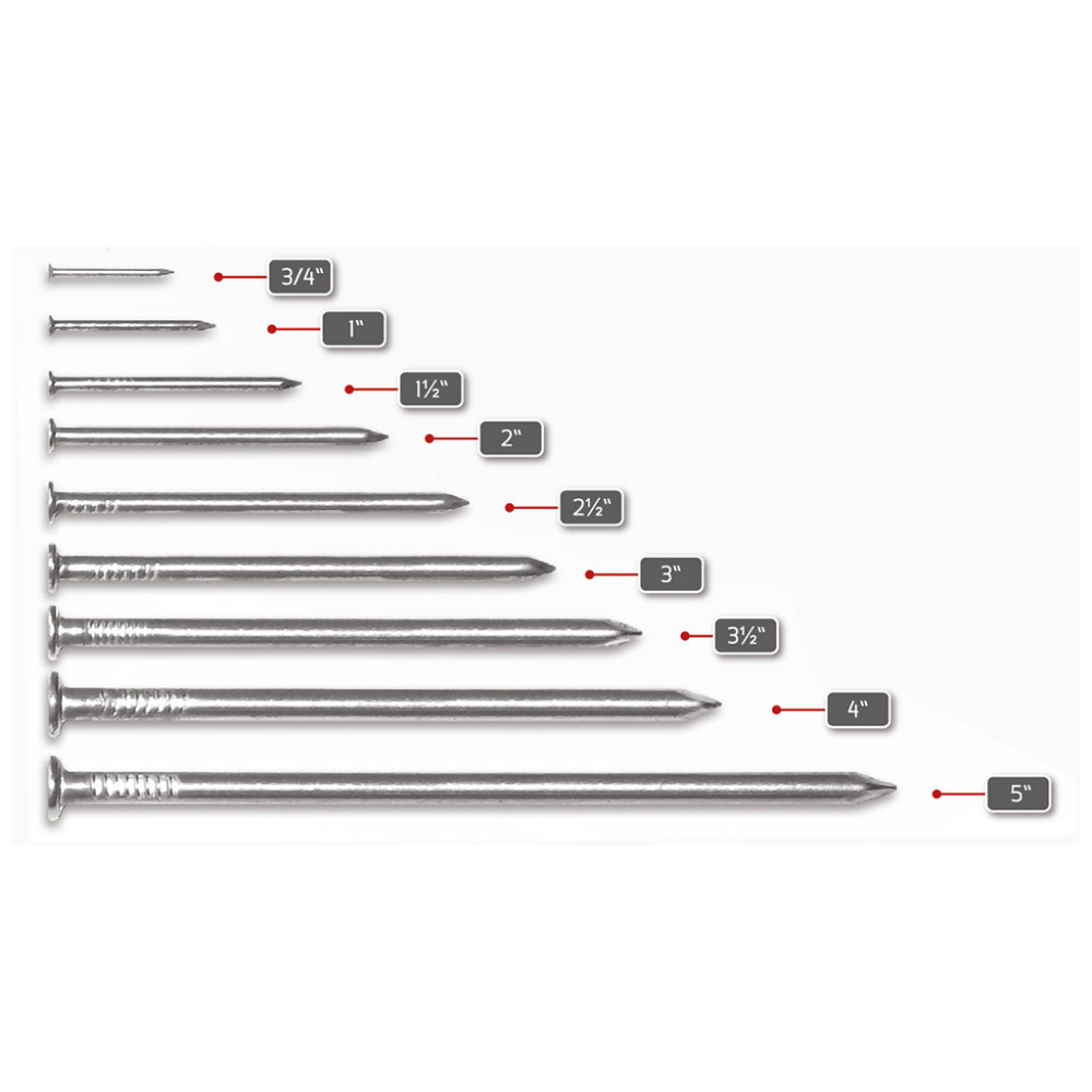 CLAVO ACERO CONCRETO  2 1/2 CA MEJIA (500 GRS)