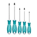 DESTORNILLADOR CROMO VANADIUM JUEGO X 5 PZS SUPER SELECT TOTAL (THT2506052)