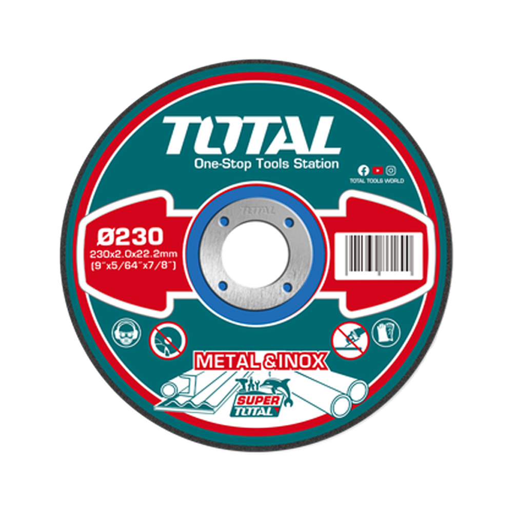 DISCO CORTE METAL/ACERO INOXIDABLE 9" SUPER TOTAL (TAC2202301)