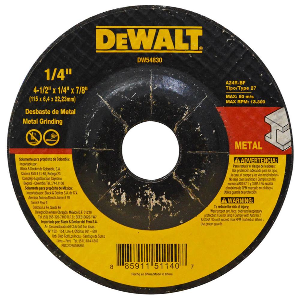 DISCO DEWALT P/M 4 1/2 X 1/4 (DW54830)