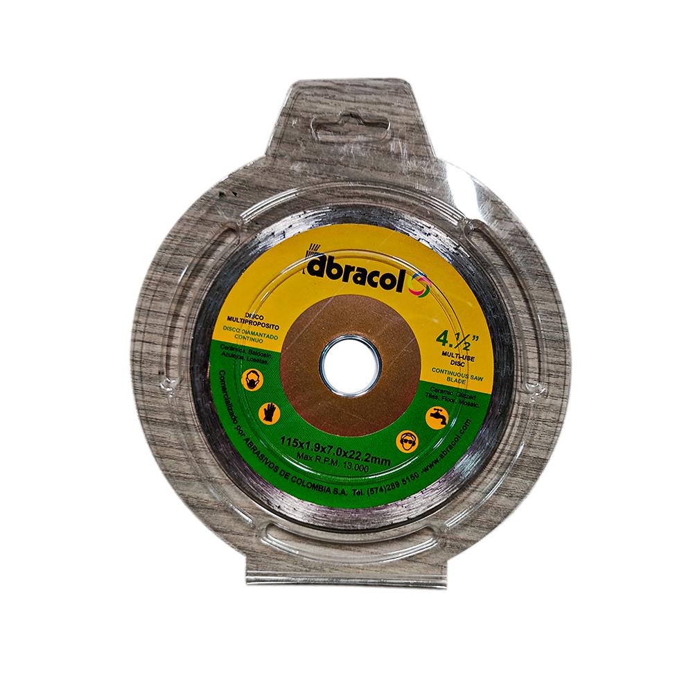DISCO DIAMANTADO CONTINUO ABRACOL 4 1/2 (SEDIDCH00047