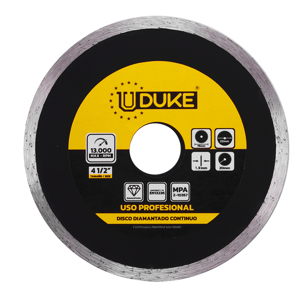 DISCO DIAMANTADO CONTINUO UDUKE 4 1/2 (HT30580)