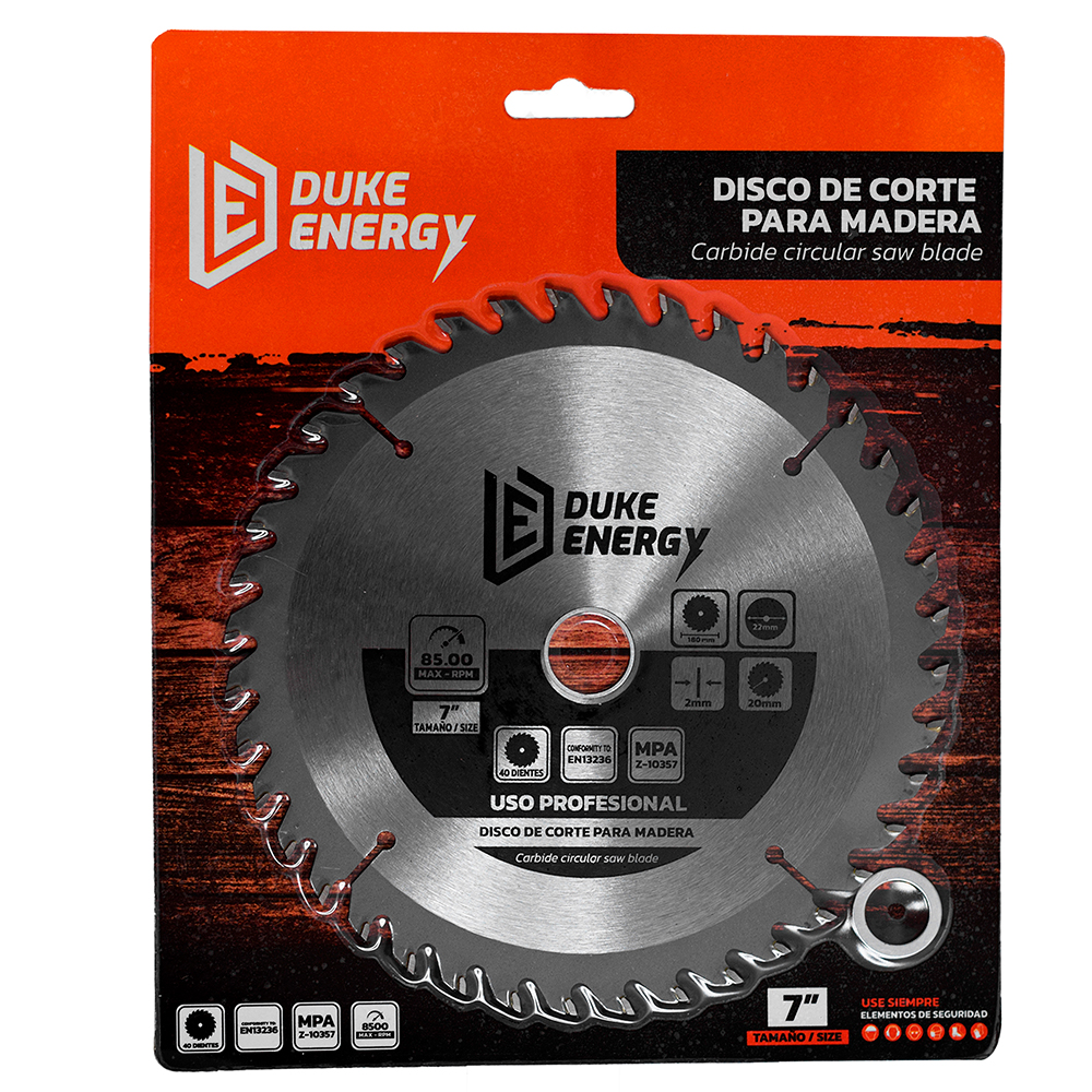DISCO MADERA DUKE ENERGY PROFESIONAL (7X24) DMD724 (HT30024)
