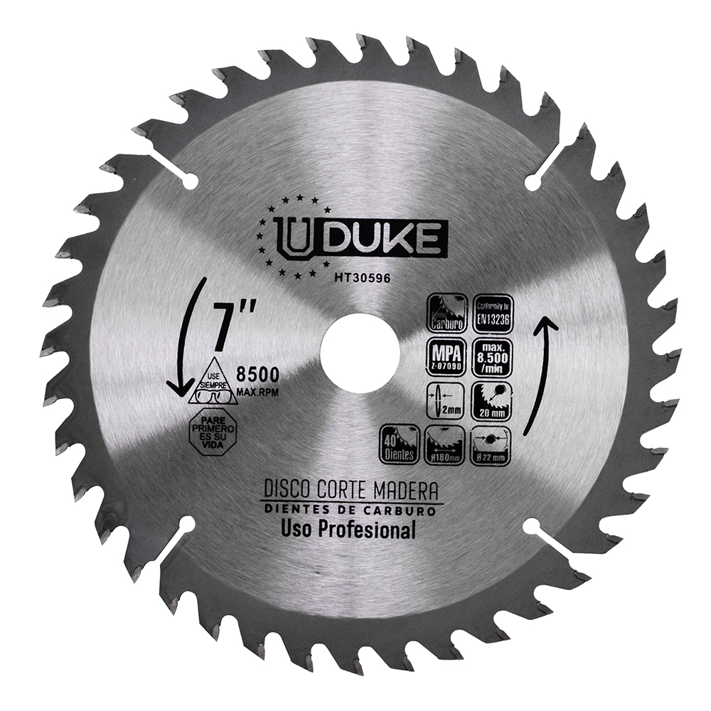 DISCO MADERA UDUKE PROFESIONAL (7X24) DMD724 (HT30597)