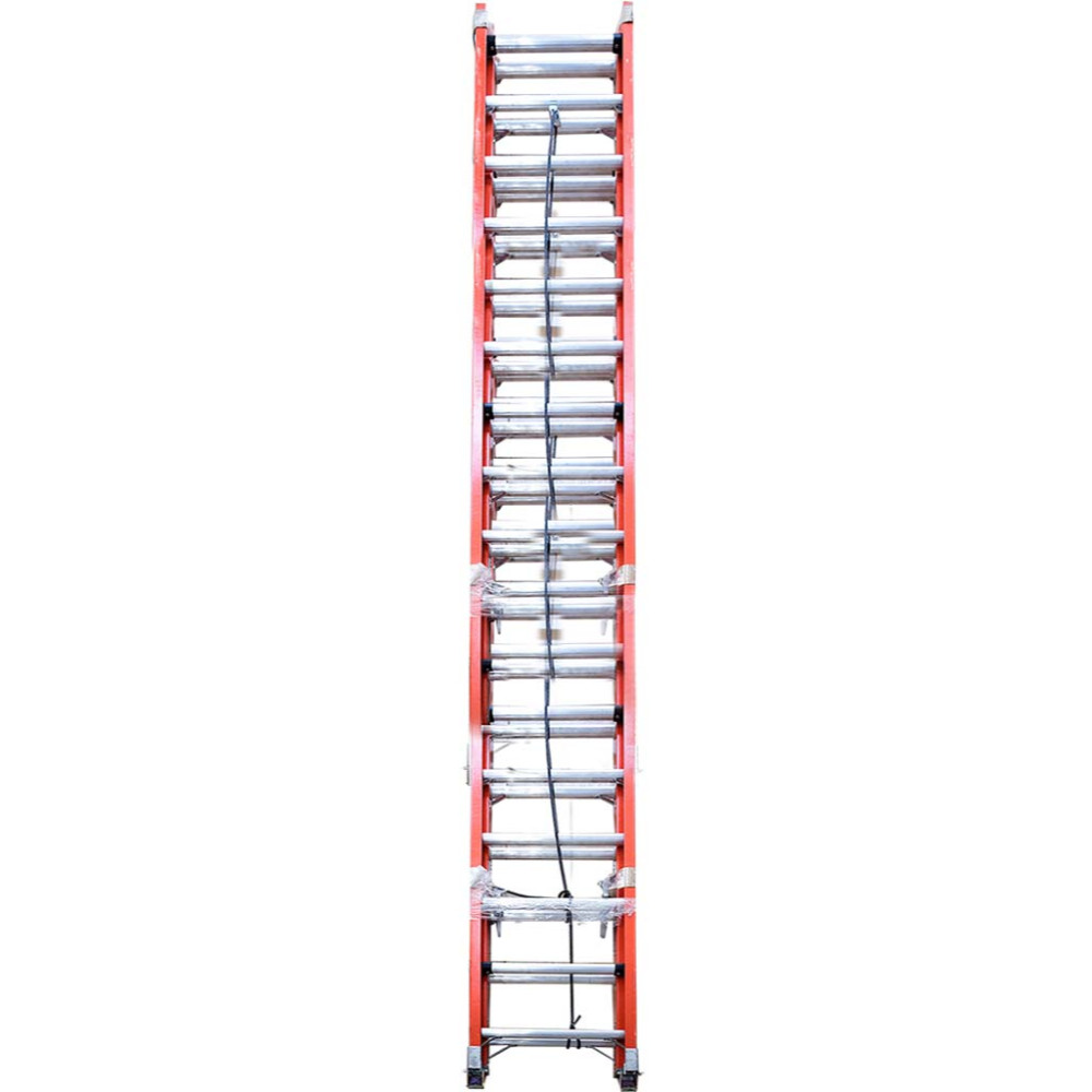 ESCALERA DE FIBRA DE VIDRIO ESCALUMEX 32 PELDAÑOS ROJA 136KLGS-9.76MTS