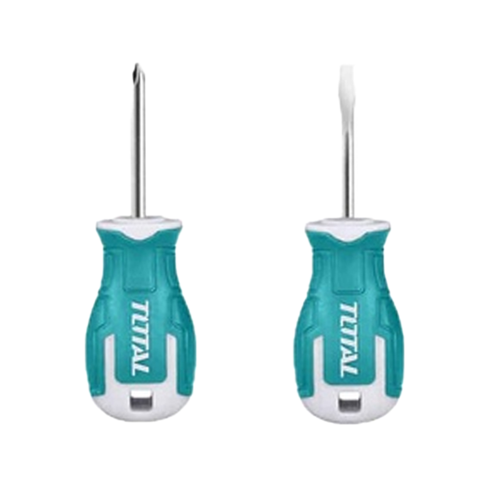 JUEGO DESTORNILLADOR 5X38MM (-) 2X38MM (+) PUÑO PUNTA INMANTADA INDUSTRIAL TOTAL (THTS20206)