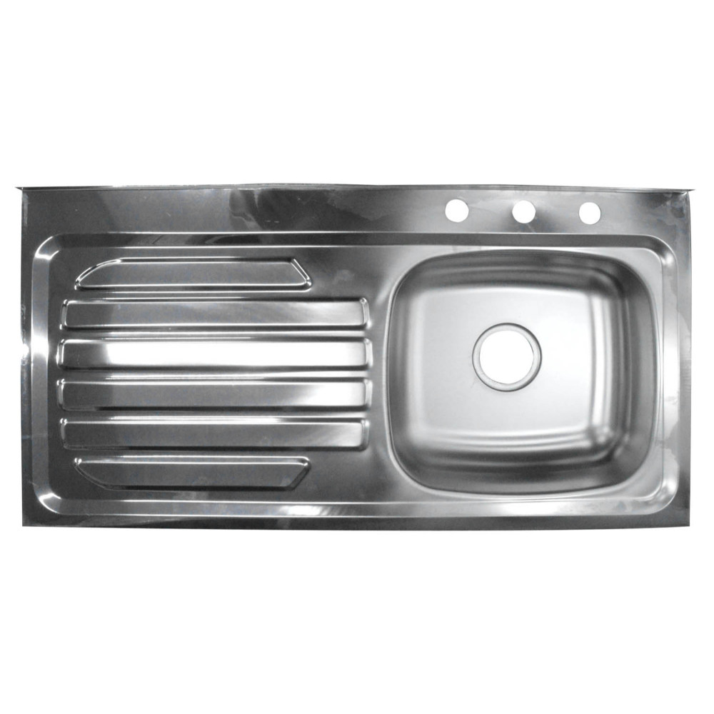 LAVAPLATOS ACERO INOX GUINOVART 1X50 PARA MEZCLADOR ESCURRIDERO IZQUIERDO (CAL 22