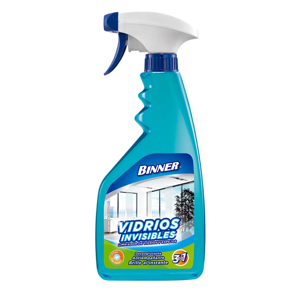 LIMPIA VIDRIOS Y ESPEJOS 3 EN 1 INVISIBLES 500ML (106757)