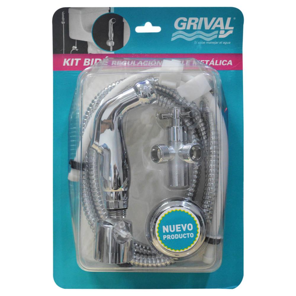 LINEA GRIVAL DUCHA TELEFONO BIDE COMPLETA + REGULACION DOBLE METALICA + ACOPLE (937330001)