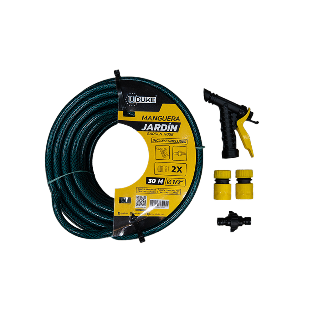 MANGUERA DE JARDIN UDUKE USO DOMESTICO X 30 METROS (SUAN)