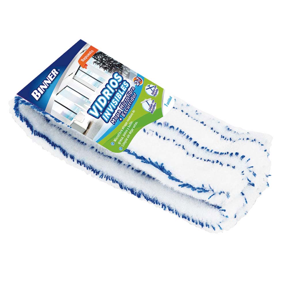 MICROFIBRA LIMPIAVIDRIOS REPUESTO 2 EN 1 MOPA (109589)
