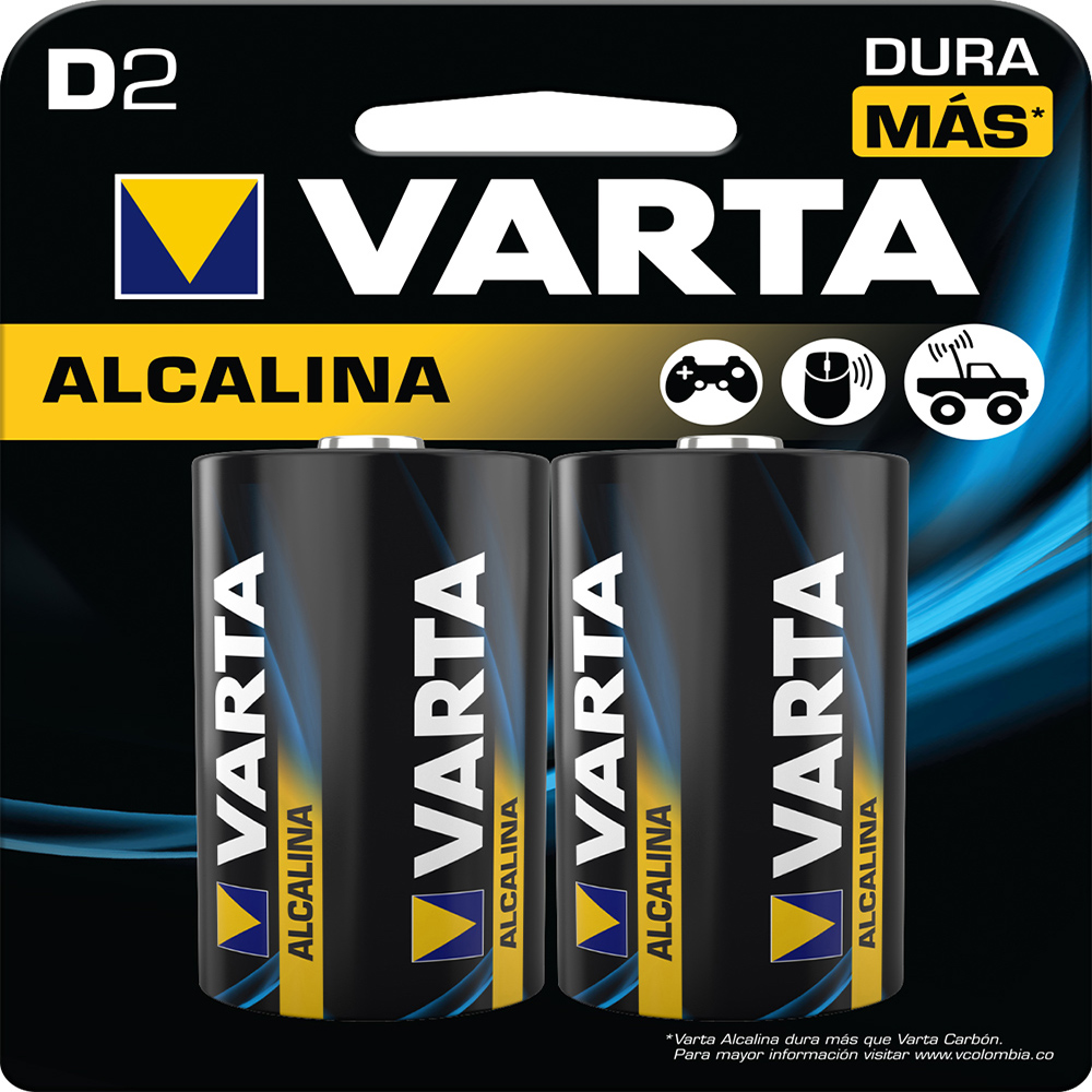 PILA D ALKALINA X2 VARTA