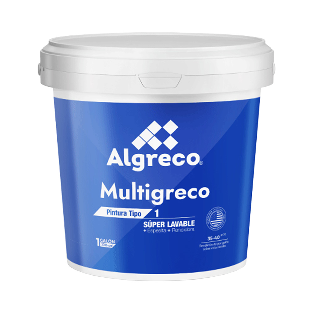 PINTURA VINILO TIPO 1 BLANCO CUNETE MULTIGRECO (99500105)
