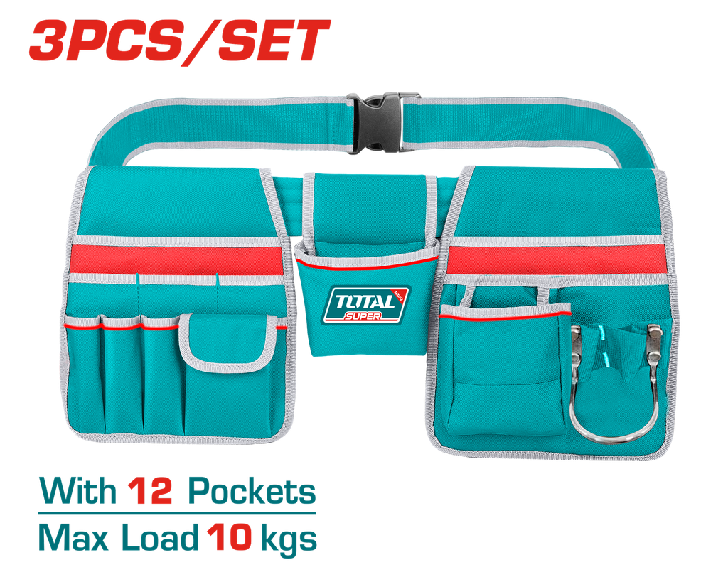 PORTA HERRAMIENTA DE 13 BOLSILLOS CAPACIDAD MAXIMA 10KG SUPER TOTAL  (THT16P20325)