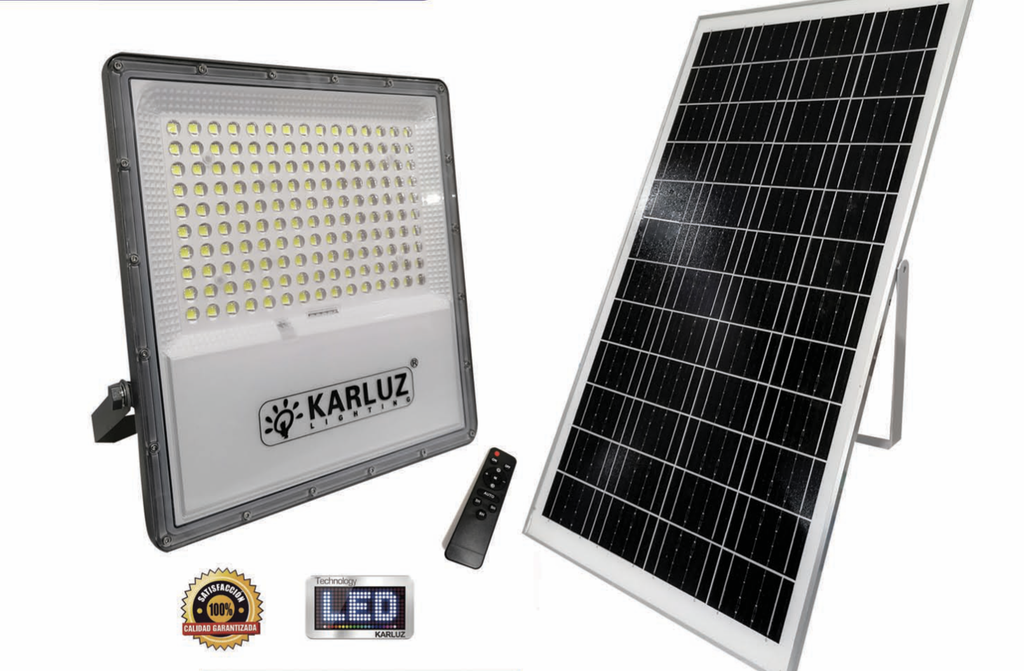 REFLECTOR LED PRO 400W 3.2V LUZ DIA + PANEL SOLAR (IP65) (6500K)(KL-3172)