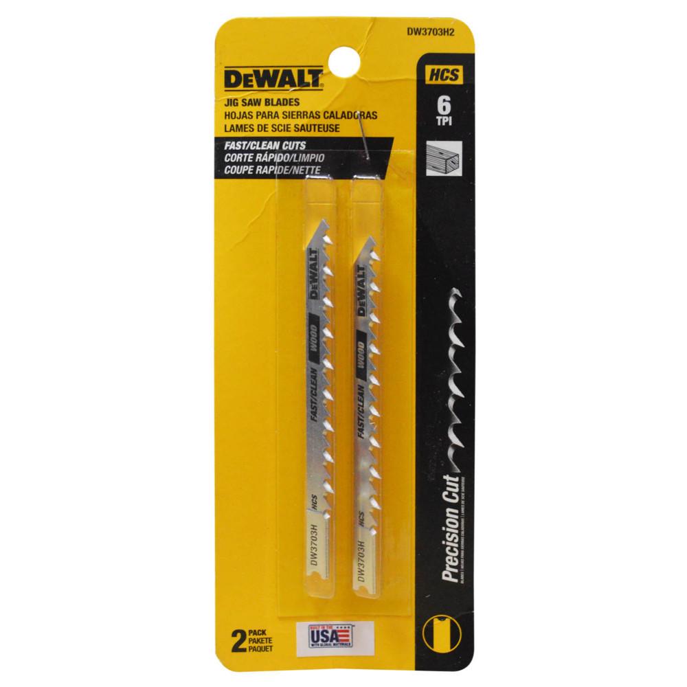 SIERRA PARA CALADORA MADERA DEWALT X 2 (6TPI (DW3703H2)