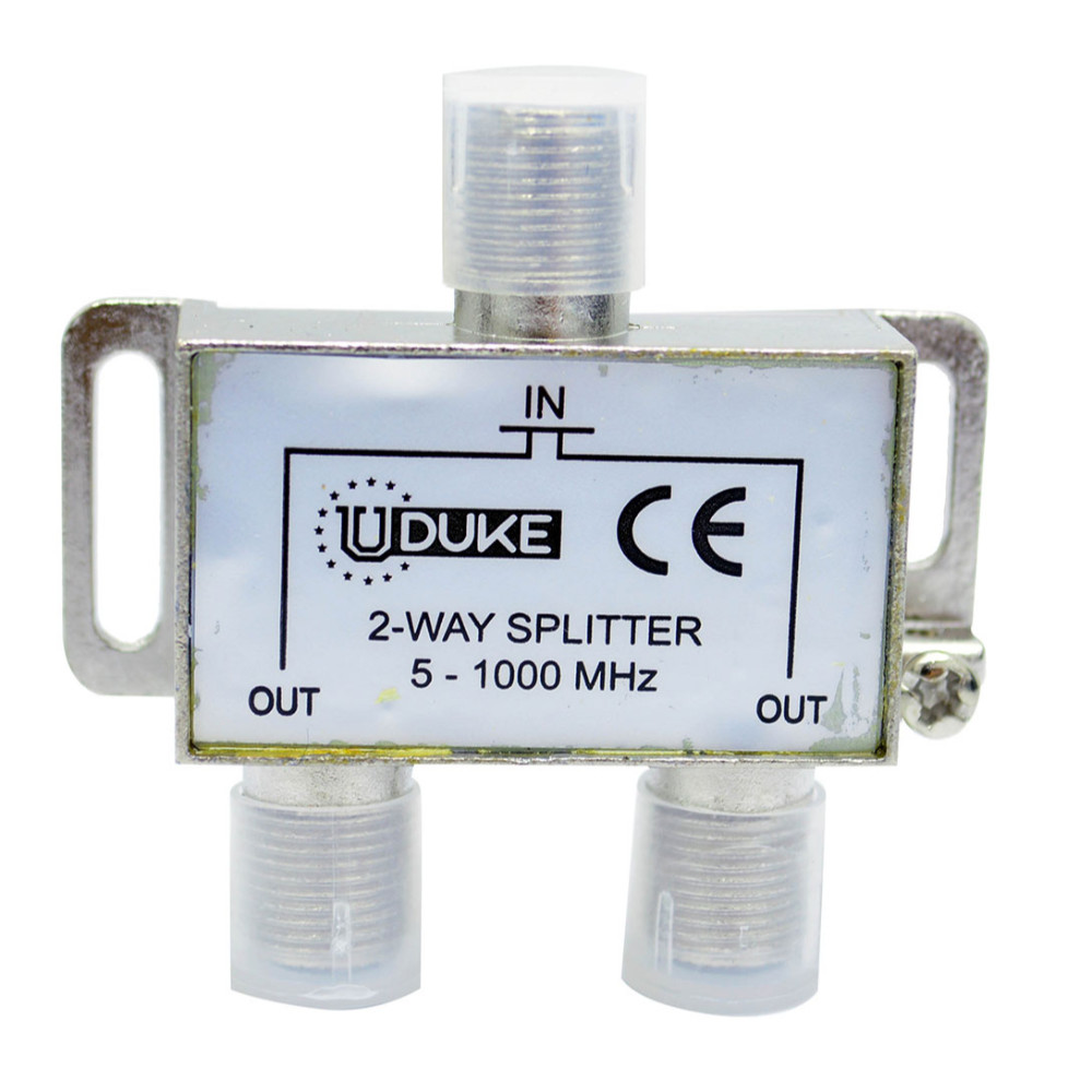 SPLITTER TV FINO X 2 SALIDAS UDUKE (5-1000 MHZ) (ESPLITER) (HT30287)(HT90149)