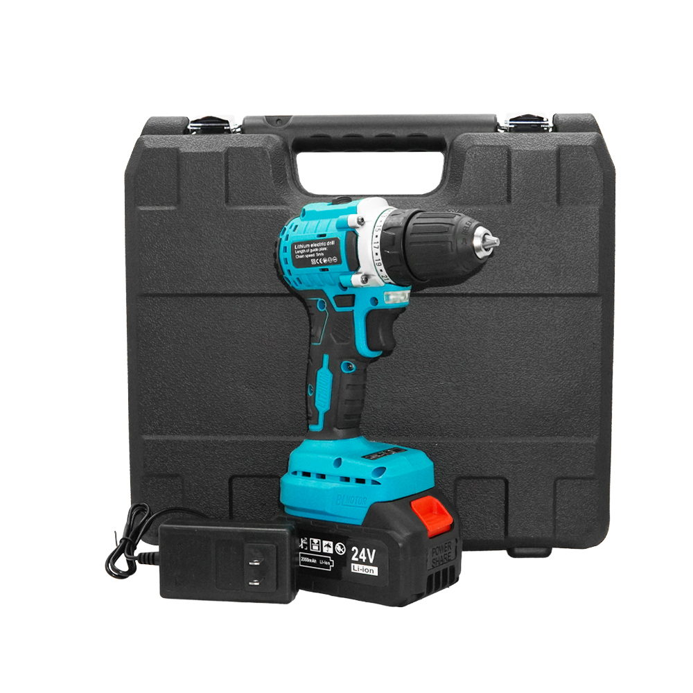 TALADRO INALAMBRICO 3/8 24V INCLUYE BATERIA Y CARGADOR (HT2184)