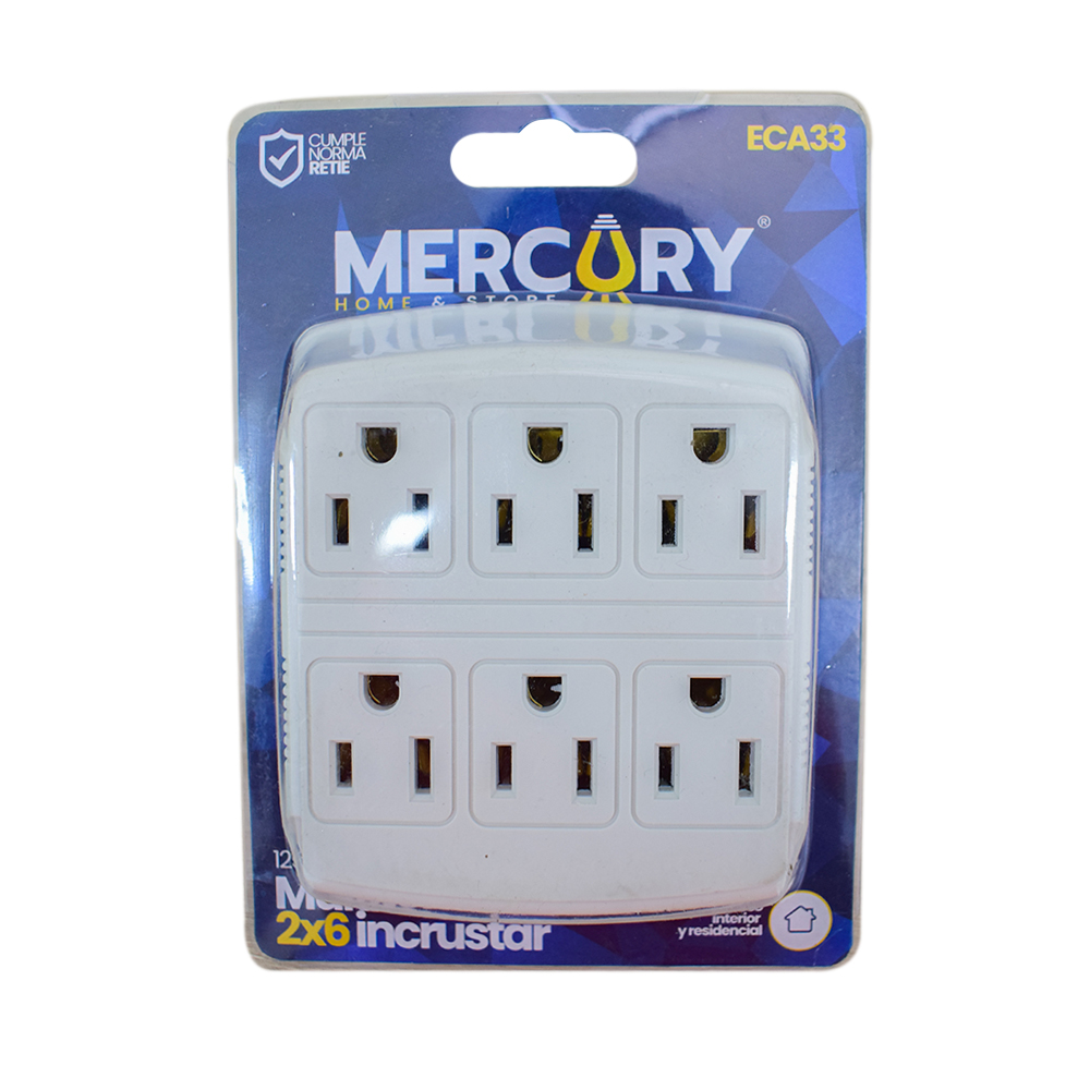 TOMA MULTIPLE X 6 PARA TOMA DOBLE (ECA33)