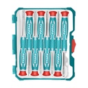 JUEGO DESTORNILLADORES X 8PCS DE PRECISION PUNTA INMANTADA INDUSTRIAL SUPER TOTAL (THT250826)