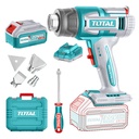 PISTOLA CALOR INALAMBRICA  20V INCLUYE 4 BOQUILLAS 1 BATERIA 5.0AH Y 1  CARGADOR INDUSTRIAL SUPER TOTAL (UTBLI20035)