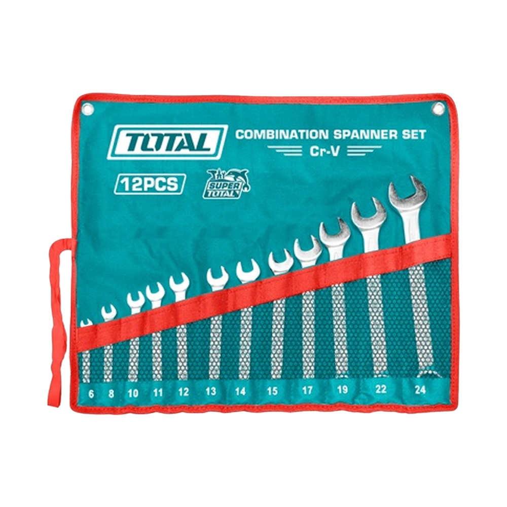 LLAVE MIXTA  CON RACHE JUEGO X 6 PZS 19-32MM CRV INDUSTRIAL SUPER TOTAL (THT1022121)