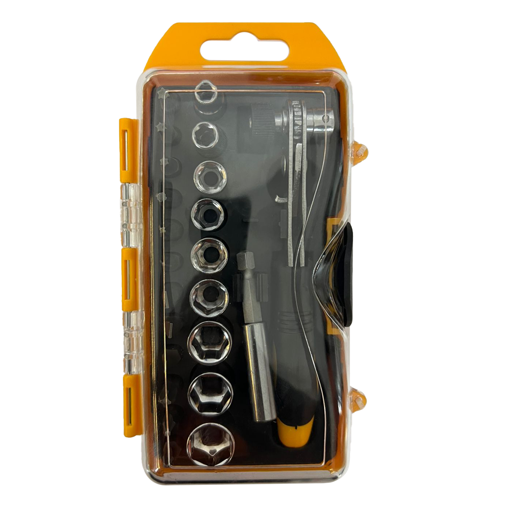 JUEGO RACHE CON COPAS Y PUNTAS 23 PZS UDUKE (HT3373)