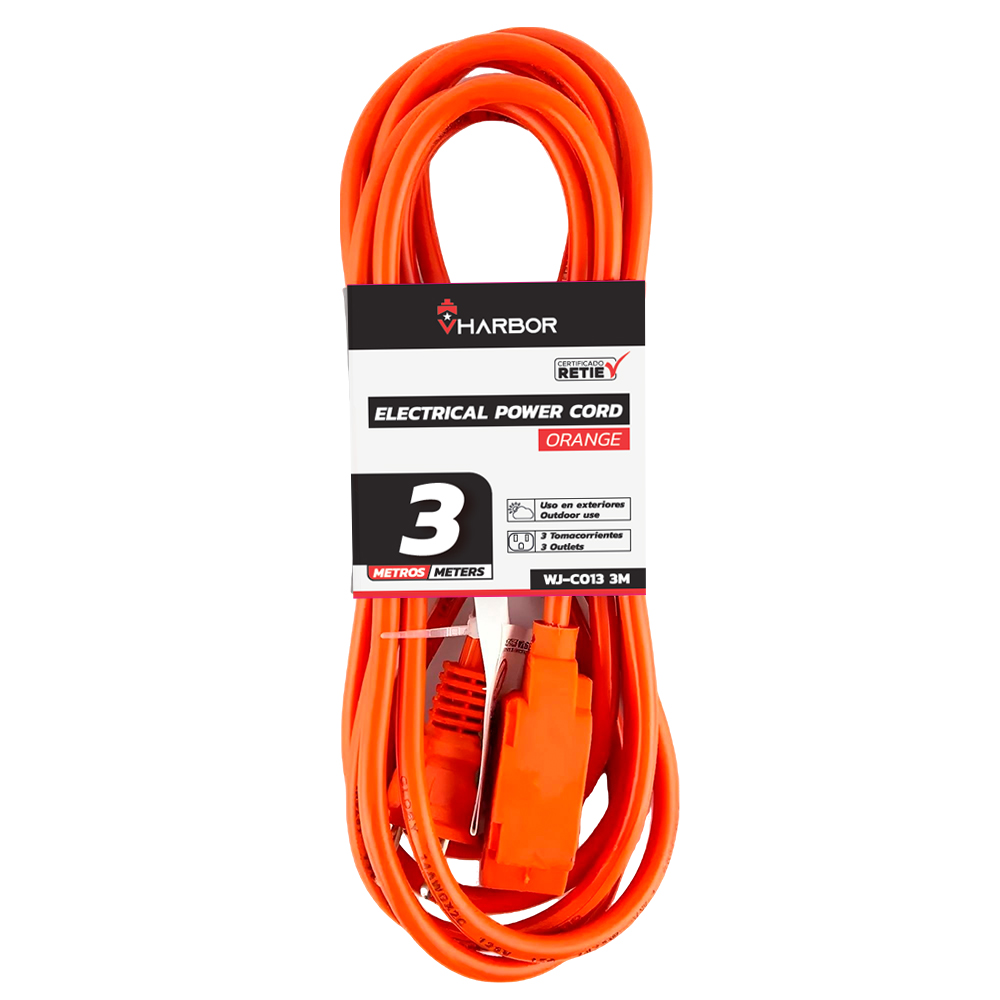 EXTENSION NARANJA X 3M VHARBOR (WJ-C013-3M) 