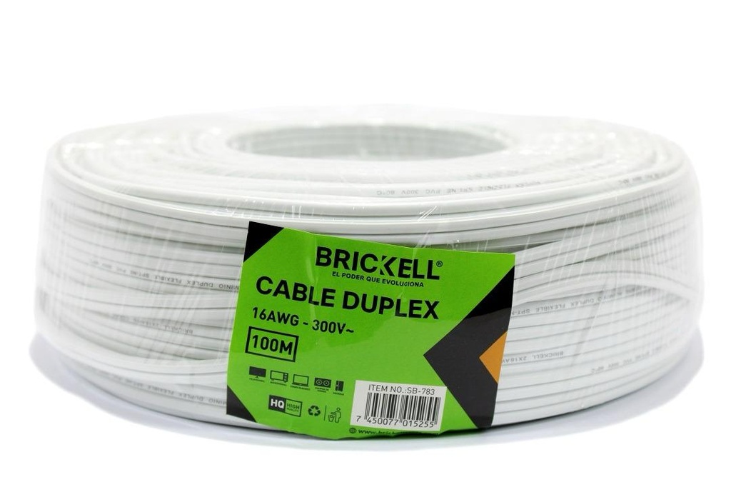 CABLE DUPLEX 2 X 16  (BK-783) (CERTIFICADO)