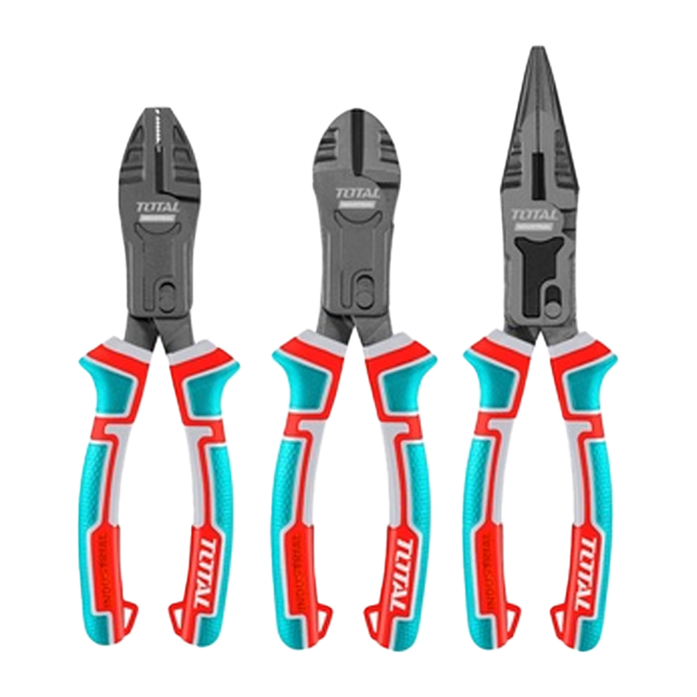 JUEGO DE ALICATE X 3 PIEZAS  CROMO VANADIUM INDUSTRIAL TOTAL (THT2CK231S)
