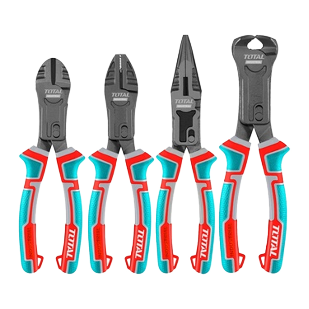 JUEGO DE ALICATE X 4 PIEZAS  CROMO VANADIUM INDUSTRIAL TOTAL (THT2CK241S)