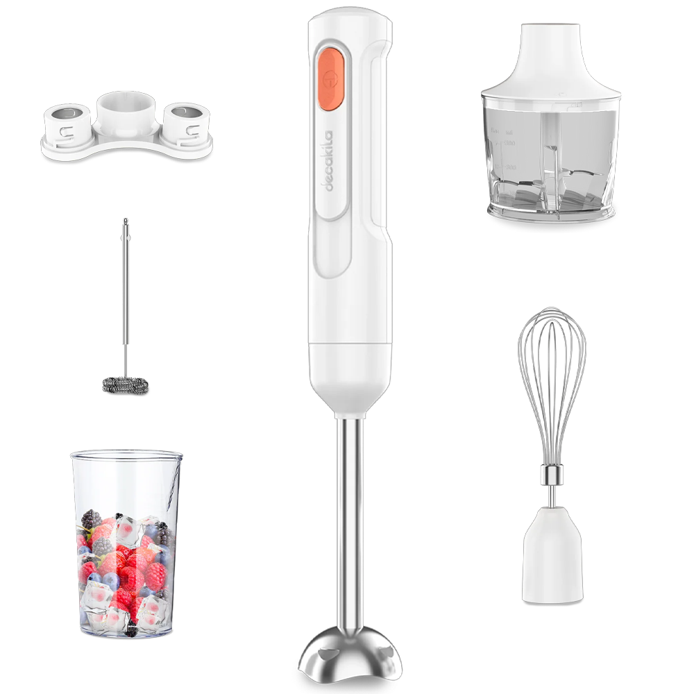 BATIDORA DE MANO INALAMBRICA  INCLUYE 5 ACCESORIOS  8V DECAKILA (KMJB042W)