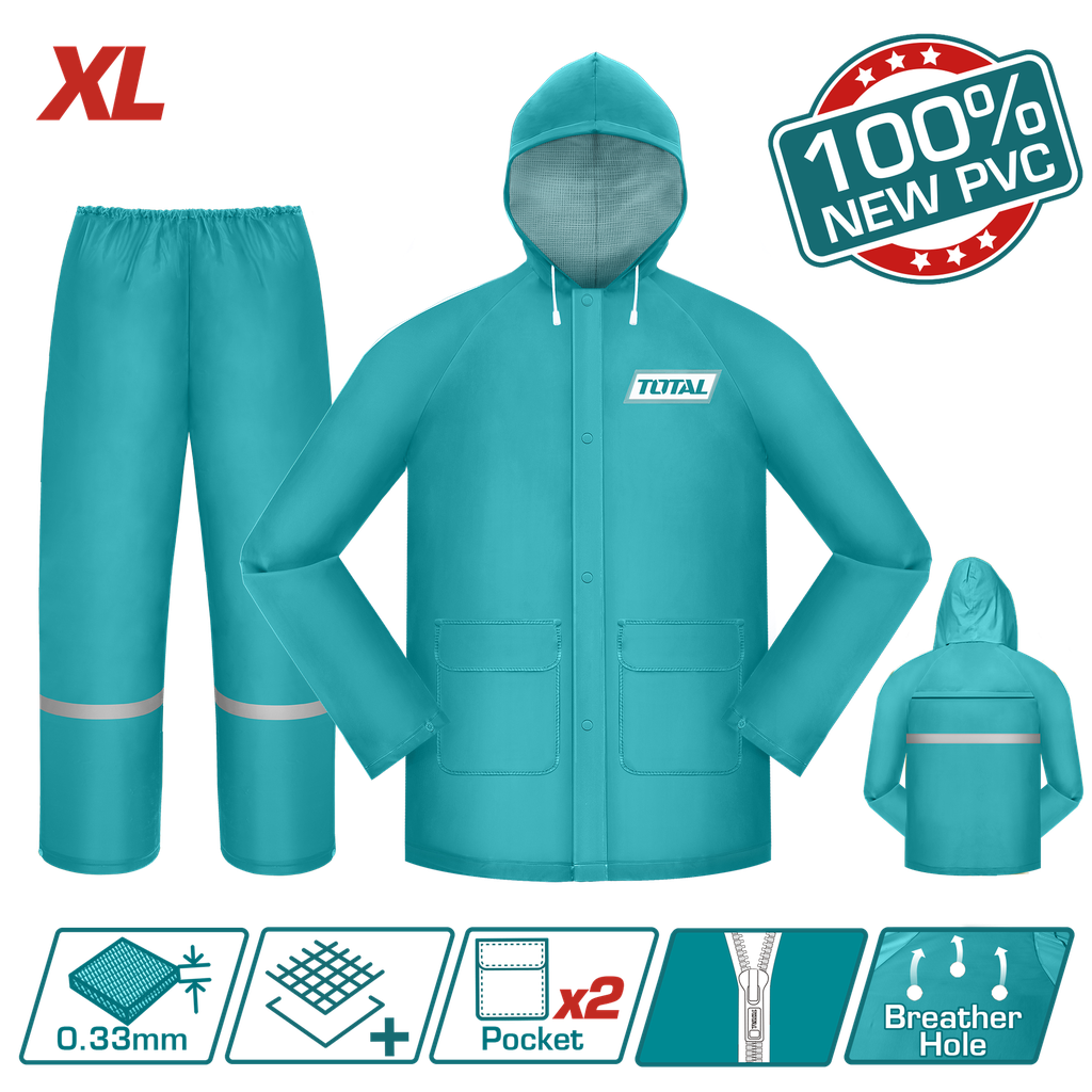 IMPERMEABLE PARA MOTO INDUSTRIAL TALLA XL TOTAL (THTRS031.XL)