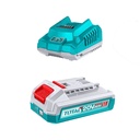 KIT DE 1 BATERIA  2.0AH + CARGADOR DE 20V INDUSTRIAL SUPER TOTAL (UTFBCPK1212)