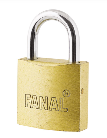 CANDADO HIERRO 3 LLAVES LATON  FANAL  (FH50-B)