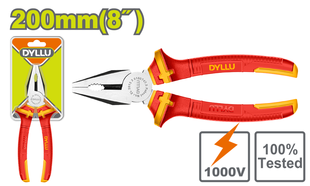 ALICATE AISLADO 8" DYLLU (DTPL1938)