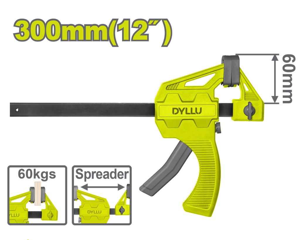 PRENSA SARGENTO DE BARRA 12" DYLLU (DTCP4312)