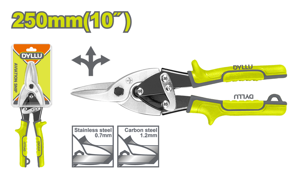 TIJERA DE AVIACIÓN 10" RECTA DYLLU (DTAS2910)