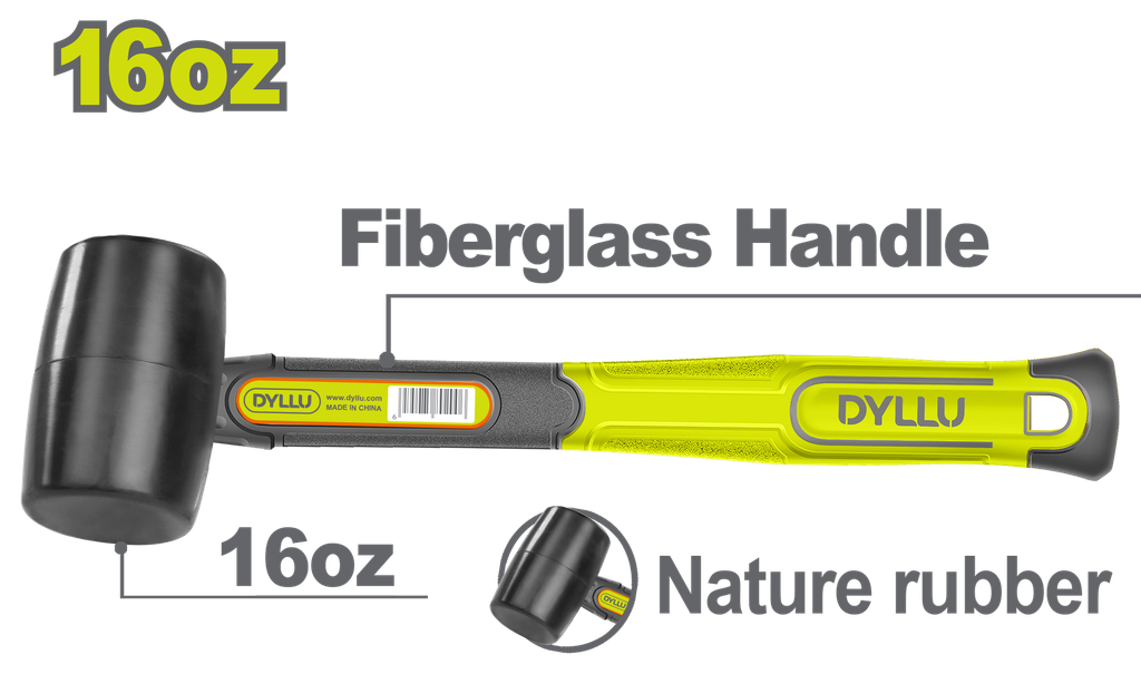 MARTILLO CHIPOTE  16OZ MANGO FIBRA DE VIDRIO  DYLLU (DTHM7302)