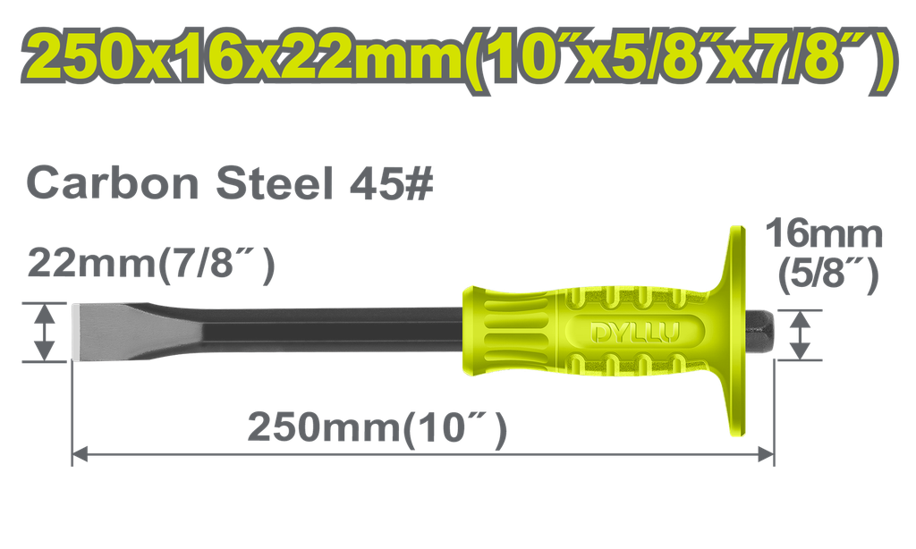 CINCEL PLANO 7/8" X 10" DYLLU (DTCC1301)