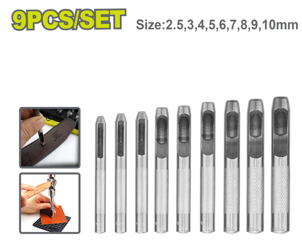 JUEGO DE SACABOCADO X 9 PZS DYLLU (DTCC7509)