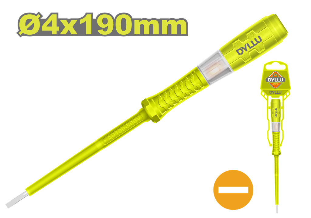 PROBADOR DE CORRIENTE 100-500V GRANDE DYLLU (DTTP2904)