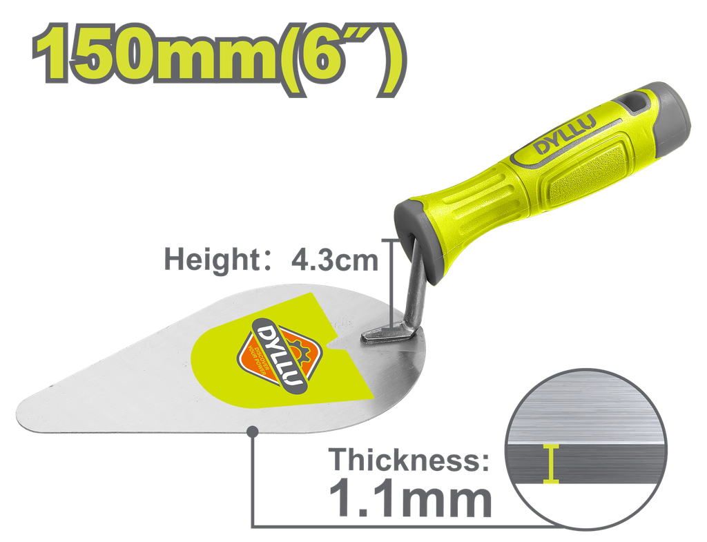 PALUSTRE 6" MANGO PLASTICO  DYLLU (DTBT8306)