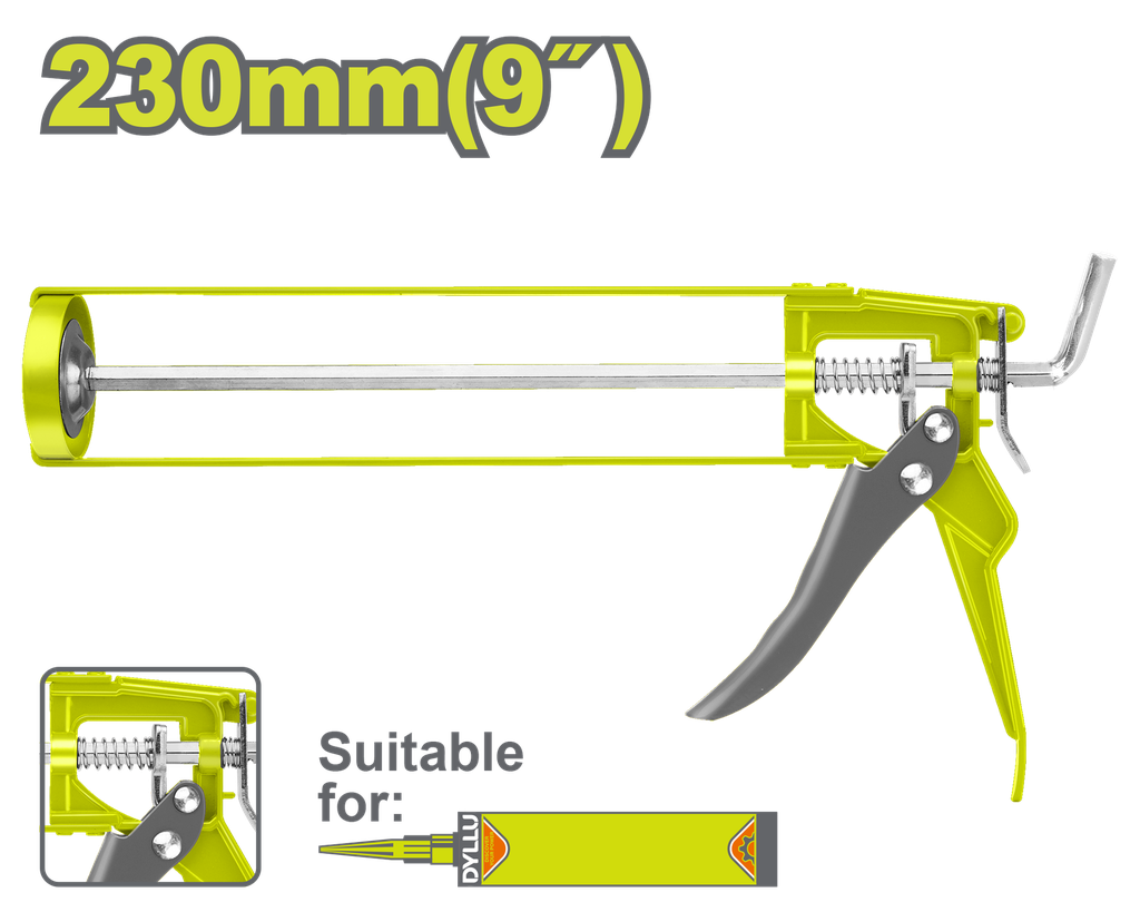 PISTOLA DE CALAFATEO 9" ESQUELETO  DYLLU (DTCG3109)