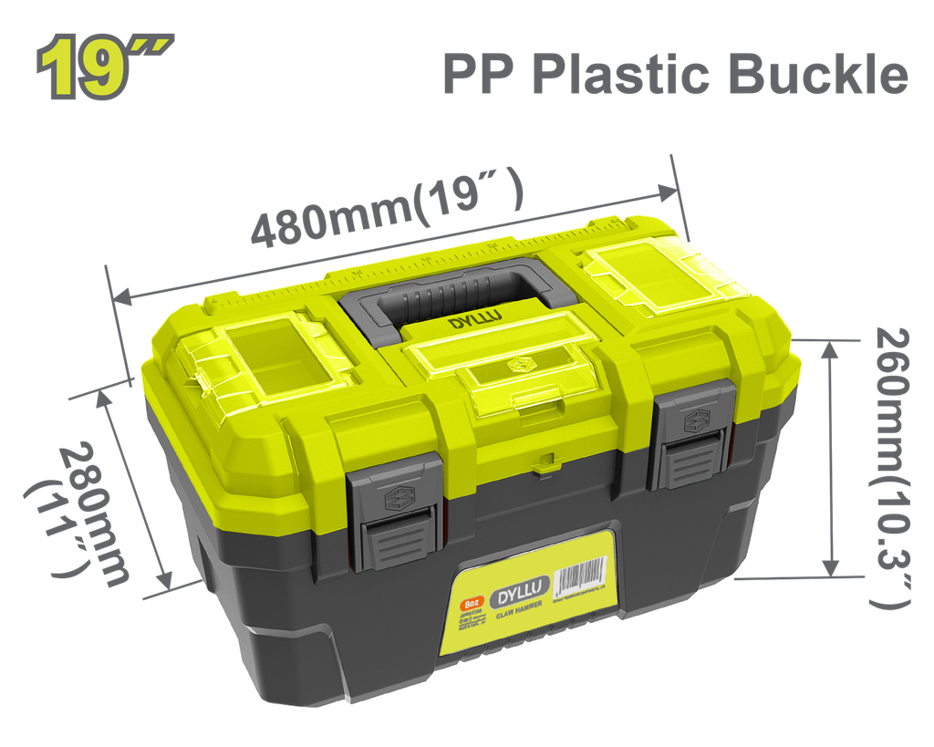CAJA DE HERRAMIENTA 19" PLÁSTICA DYLLU (DTTB1319)